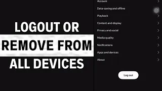 How to Logout Spotify from All Other Devices Remove Someone from Your Spotify Account