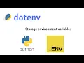 dotenv use for storage and protect environment variables