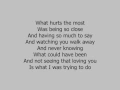 Rascal Flatts - What Hurts the Most (piano w/ lyrics)