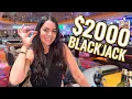 2000 Buy-In Trying To DOUBLE My Money At The BLACKJACK Table