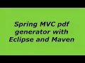 25 Spring c Pdf Generator with Maven