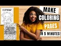 Make Coloring Pages Using Canva Low Content Book Publishing How to Make Coloring Sheets