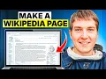 How To Make a Wikipedia Page Step-by-step Tutorial for Beginners