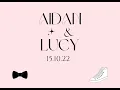 Lucy Aidan s wedding photo slideshow