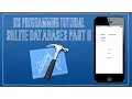 iOS 7 Tutorial 19 - SQLite Databases part 2