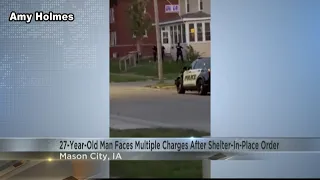 27-Year-Old man faces multiple charges after shelter-in-place order