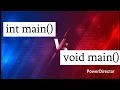 Why we use int main or void main function C Programming or C Programming