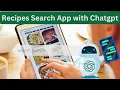 Food Recipes Search App with React and ChatGPT Edamam API