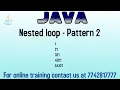 Pattern program in Java