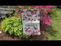 Patriotic Garden Flag Review Double-Sided 4th of July Memorial Day Outdoor Decor