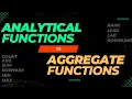Analytical Vs Aggregate Functions What s the Difference Oracle SQL Tricky Interview Questions