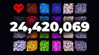 I Collected 24 000 000 Blocks in Minecraft