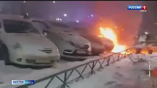 Крупный пожар произошел в Омском районе