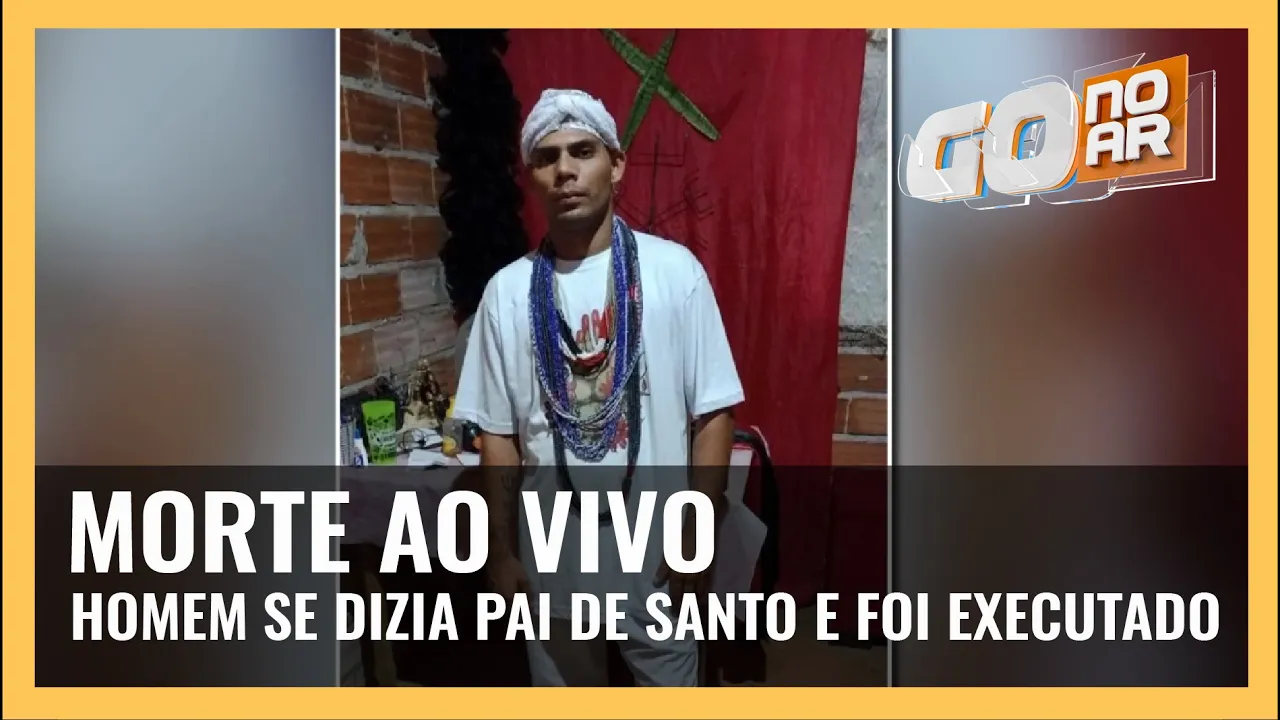 MORTE AO VIVO: HOMEM SE DIZIA PAI DE SANTO E FOI EXECUTADO