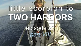 Sailing Vessel Triteia – Sailing through fog from Little Scorpion Anchorage to Catalina Island