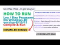 How to run programs yy cc Compiler Design Complete compiler run and design Simple