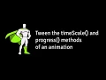 Tween the progress and timeScale of an animation