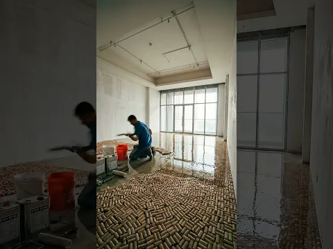 Luxury Wine Cork Epoxy Flooring !!