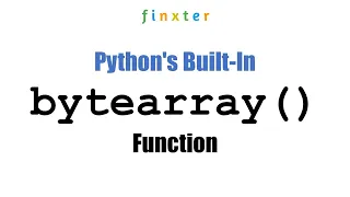 Python bytearray How to Convert a List of Ints to a Byte Array