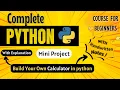 Build Your Own Calculator Mini Project Python Full course for Beginners