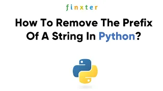 How To Remove The Prefix Of A String In Python