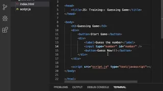 Unlock Academy Tutorial Simple Javascript Guessing Game for beginners
