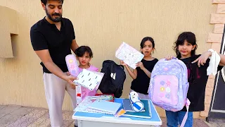 عودة الدراسة !! ساره تبيع شنط وادوات المدرسه