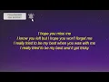 Joseph Black - (i hope you) miss me (Lyrics)