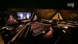 الفنان كريم عبد العزيز يحكي قصة اكتشاف مقبرة توت عنخ آمون في احتفالية افتتاح المتحف المصري الكبير 