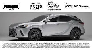 Pohanka Lexus of Chantilly August 2026 RX 350 Special