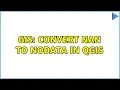 GIS Convert NAN to NODATA in QGIS