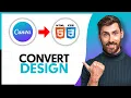 How To Convert Canva Design To HTML and CSS - Step By Step