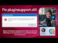 Fix pluginsupport dll