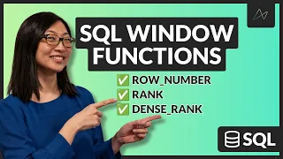 SQL Window Functions ROW - NUMBER vs RANK vs DENSE