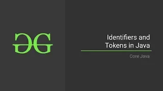 1 Identifiers and Tokens in Java Core Java GeeksforGeeks