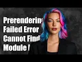 Prerendering failed because of error Error Cannot find module at webpackMissingModule