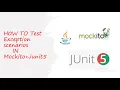 How to test exception scenarios in junit5 mockito