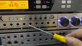 instructions on how to adjust the standard reverb according to each persons voice