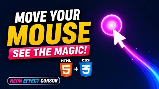 Move Your Mouse See Magic Neon Trail Effect