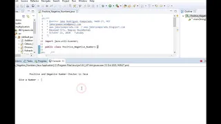 Positive and Negative Number Checker in Java