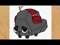 How to draw COAL from Dandy s World