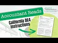 Accountant Reads California DE4 Instructions