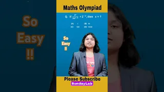 Maths Olympiad A Beautiful Algebra 5 Exponents Shorts Youtubeshorts Mathsolympiad 