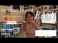 trying to get my spark back opening up about perfectionism a chatty vlog writing vlog 04