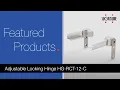 Adjustable locking hinge HG-RCT-12-C