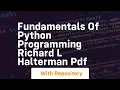 fundamentals of python programming richard l halterman pdf