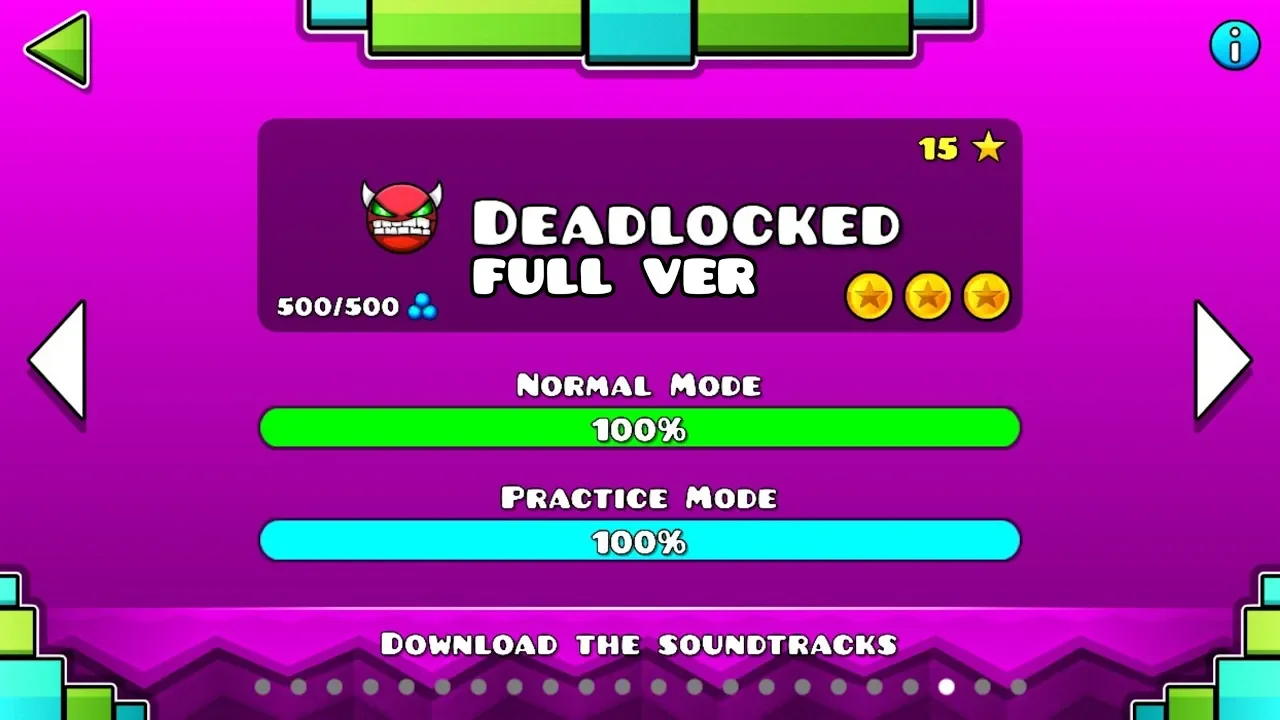 Geometry Dash - Deadlocked (FULL VER) All Coin / ♬ Partition Geometry Dash - Deadlocked (FULL VER) All Coin / ♬ Partition
