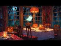A rainy autumn night with relaxing vintage music