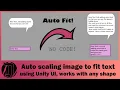 Unity Tutorial Auto scaling image to fit the length of the text using Unity UI NO CODE super easy