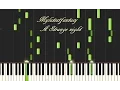 Lagu Piano Synthesia Tutorial Horror Halloween - A Strange Night